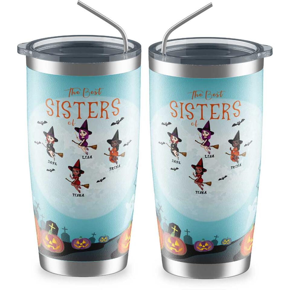 62f2a7593c70e_large_180b149f-a8cb-406b-b574-32980648e7ea Witch Girls Tumbler - Up to 5 Witch Personalized Halloween Witch Tumbler Best Mothers and Sisters Gifts - Image 1