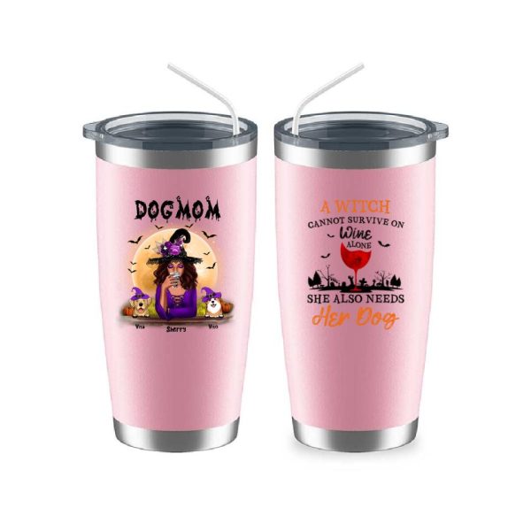 Dog Mom Mug - Up to 6 Dog Halloween Witch Mom Personalized Mug Gifts - Image 14