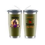 Dog Mom Mug - Up to 6 Dog Halloween Witch Mom Personalized Mug Gifts - Image 15