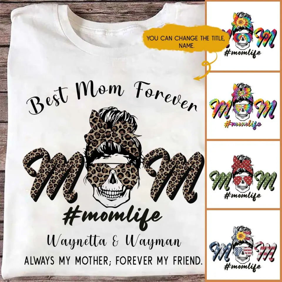 630ce74333beb_large_cf6cf492-ee89-4624-b194-93dcd80cfd80 Personalized Momlife T Shirts - Best Mom Forever T-shirt Customization Halloween Mom's Gift - Image 1