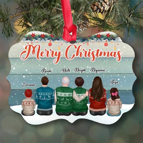 Family Ornament - Merry Christmas Family Personalized Ornaments - Image 2