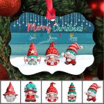 Cute Gnome Christmas Ornaments - Up to 6 Gnome Merry Christmas Persoanlized gnome Ornaments Christmas Gifts - Image 2