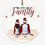 Christmas Family Ornament - Up to 5 Kids Life Is Better With Family Personalized Ornaments - Image 2