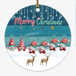 Cute Gnome Christmas Ornaments - Up to 6 Gnome Merry Christmas Persoanlized gnome Ornaments Christmas Gifts - Image 4