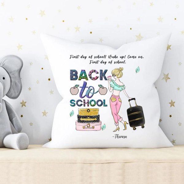 Back To School Pillow - First Day Of School Personalized Pillow Back To School Gifts - Image 2