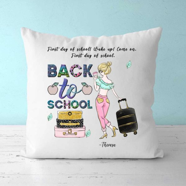Back To School Pillow - First Day Of School Personalized Pillow Back To School Gifts - Image 3