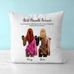 Coffee Girl Pillow - Best Friends Forever Personalized BFF Pillow - Image 2