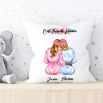 Personalized BFF Pillow - 2 Sisters Best Friends Forever Custom Pillow With Name