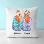 2 & 3 Bestie Pillows - Best Friends Forever Pillow Personalized Name Cushion - Image 2