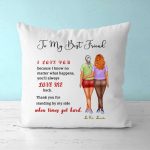Best Friends Pillow - To My Best Friends Personalized Pillows With Names Birthday Gifts for Sister - Image 3