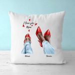 Mom And Daughter Pillow - I Love You Mom Personalized Mother And Daughter Pillow Case Personalized Gift For Mom - Image 2