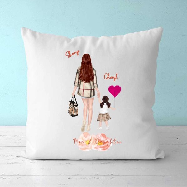 Mom & Daughter Pillow - Mother's Day Gift The Love Between a Mother and Daughter Is Forever Personalized Pillow - Image 2