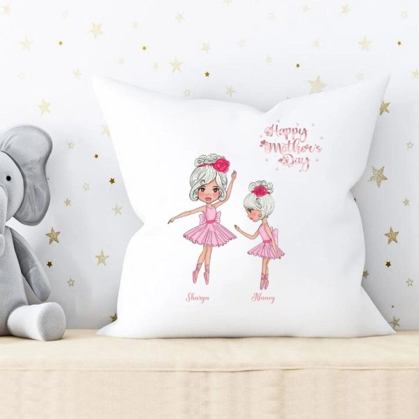 Dance Mother and Daughter  Pillow - Happy Mother's Day Gifts Pillow Personalized - Image 3