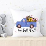 Halloween Truck Pumpkins Pillow Custom - Image 2