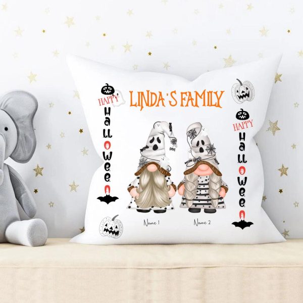 Halloween Family Gnomes Personalized Pillow - Image 2