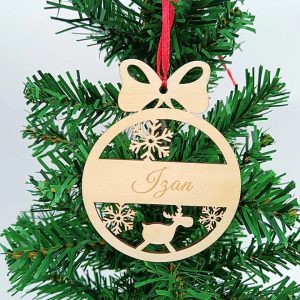 Personalized Name Ornament - Wooden Personalized Christmas Ornaments Custom Name