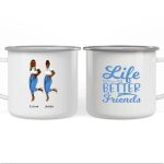 Denim Sister Mug - 2 & 3 Fashion Denim Girls Personalised Bestie Mug - Image 6