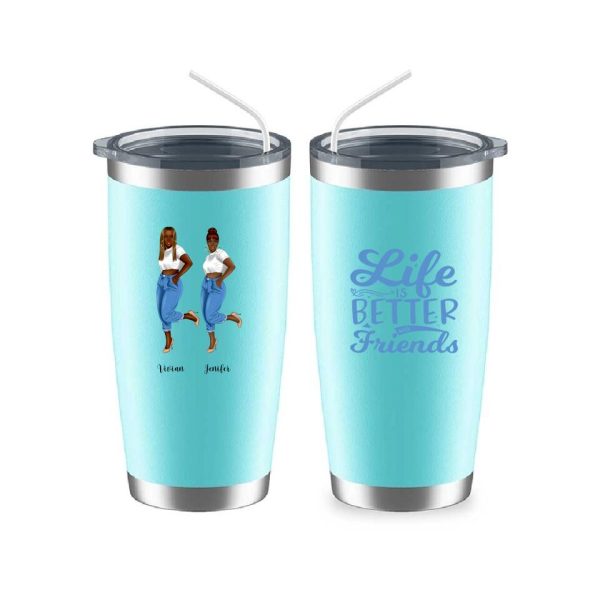 Denim Sister Mug - 2 & 3 Fashion Denim Girls Personalised Bestie Mug - Image 7