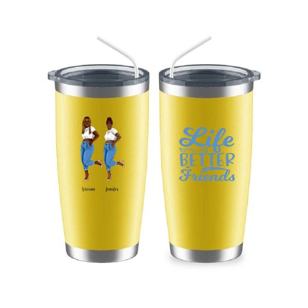 Denim Sister Mug - 2 & 3 Fashion Denim Girls Personalised Bestie Mug - Image 11