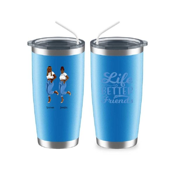 Denim Sister Mug - 2 & 3 Fashion Denim Girls Personalised Bestie Mug - Image 12