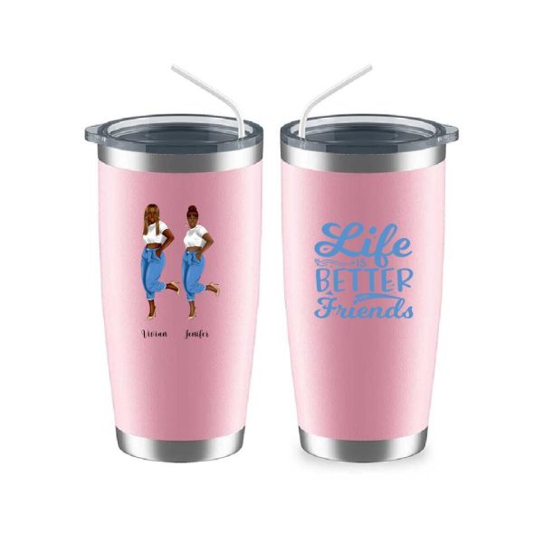 Denim Sister Mug - 2 & 3 Fashion Denim Girls Personalised Bestie Mug - Image 14
