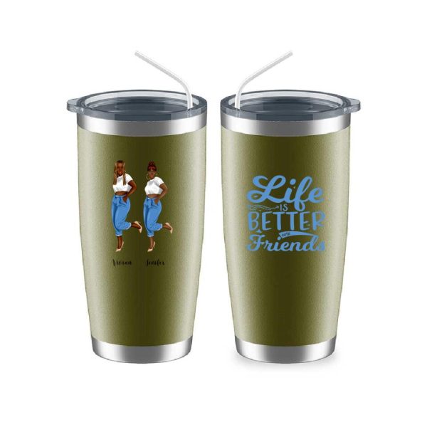 Denim Sister Mug - 2 & 3 Fashion Denim Girls Personalised Bestie Mug - Image 15