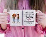 Up to 6 Sisters Mug - Personalized Sister Mugs For 2 & 3 & 4 & 5 & 6 Sisters Custom Bestie Mugs - Image 2