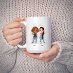 Up to 6 Sisters Mug - Personalized Sister Mugs For 2 & 3 & 4 & 5 & 6 Sisters Custom Bestie Mugs - Image 4