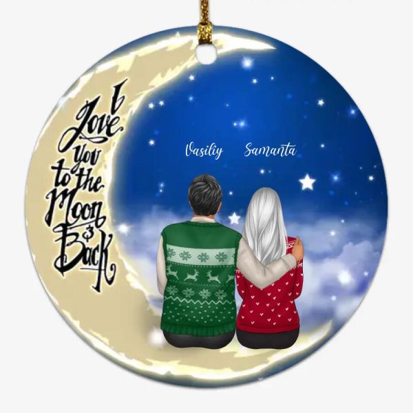 Personalized Family Ornaments - Husband & Wife Personalized Ornament - Image 2