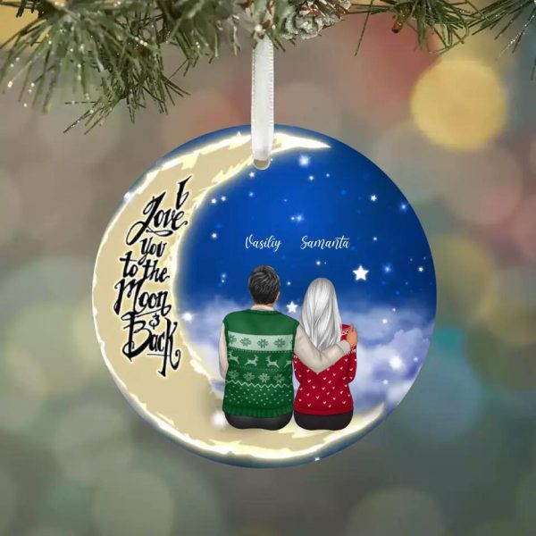 Personalized Family Ornaments - Husband & Wife Personalized Ornament - Image 3