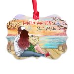Couple With Dog Ornaments - Up To 3 Dogs Personalized Couple & Dog Ornament Gifts - Image 6