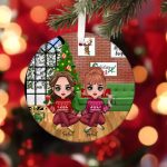 Christmas Sister Ornament - Best Friends Personalized Christmas Ornament Besties & Sister Christmas Gift - Image 3