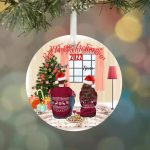 Couple Christmas Ornaments - Personalized Merry Christmas Gift Ornament For Couple & Friends - Image 5