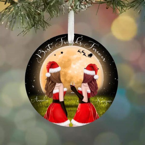 Christmas Sisters Ornament - Personalized Christmas Costume Sisters Ornaments - Image 4
