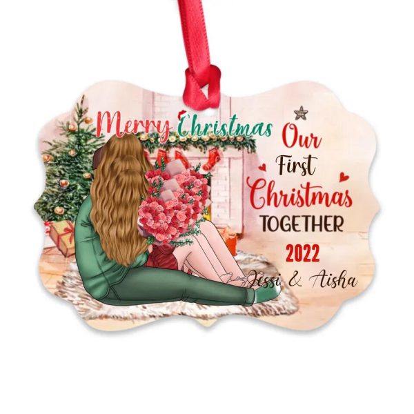 Couples Christmas Ornament - Our First Christmas Together Personalized Christmas Ornament for Couples - Image 8