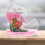 Couple Desktop Ornament - Transparent Heart-Shaped Acrylic Personalized Valentine's Day Gift Couple Ornament