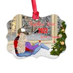 Couple Christmas Ornaments - Together Since Personalized Christmas Ornament - Image 2