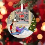Couple Christmas Ornaments - Together Since Personalized Christmas Ornament - Image 7