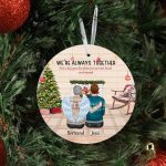 Dad & Son Ornaments - Up to 4 Kids We Are Always Together Personalized Ornament For Dad & Son - Image 6