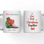 Couple Mug - Our First Christmas Together Personalized Christmas Couple Mug - Image 2