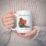 Couple Mug - Our First Christmas Together Personalized Christmas Couple Mug - Image 4
