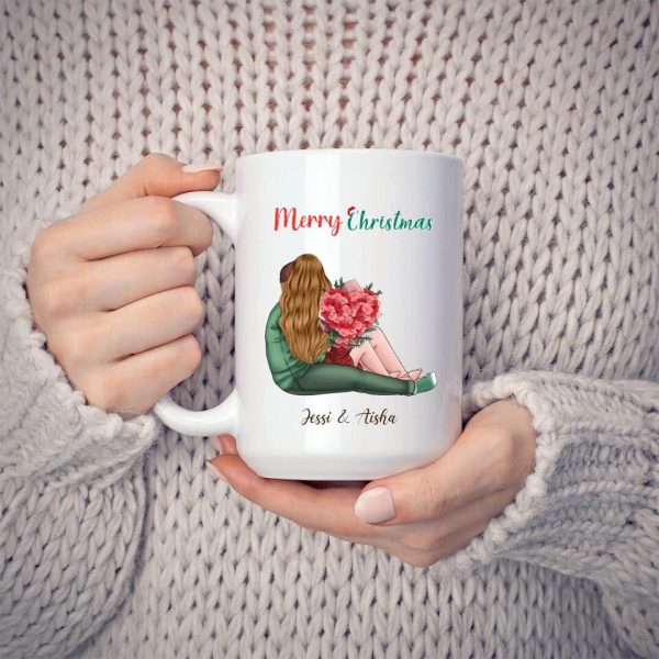 Couple Mug - Our First Christmas Together Personalized Christmas Couple Mug - Image 4
