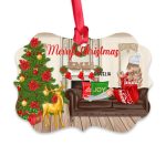 Christmas Sister Ornaments - Merry Christmas Personalized Sister Ornament Best Friends Gifts - Image 2