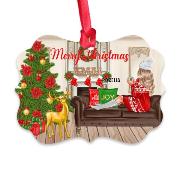 Christmas Sister Ornaments - Merry Christmas Personalized Sister Ornament Best Friends Gifts - Image 2