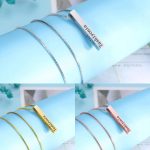 Personalized Name Necklace - Personalized Design Bar Necklace Pendant Valentine's Day Gift Anniversary Gifts - Image 4