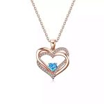 Personalized Name Necklace - Custom Engraved Name Heart Design Necklace  Surprise Gift