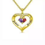 Personalized Name Necklace - Custom Heart Name Necklace Valentines Day Gifts for Her - Image 2
