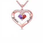 Personalized Name Necklace - Custom Heart Name Necklace Valentines Day Gifts for Her - Image 3