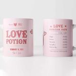 Valentine's Day Mug - Personalized Valentine's Day Gift Mug with Name - Image 3