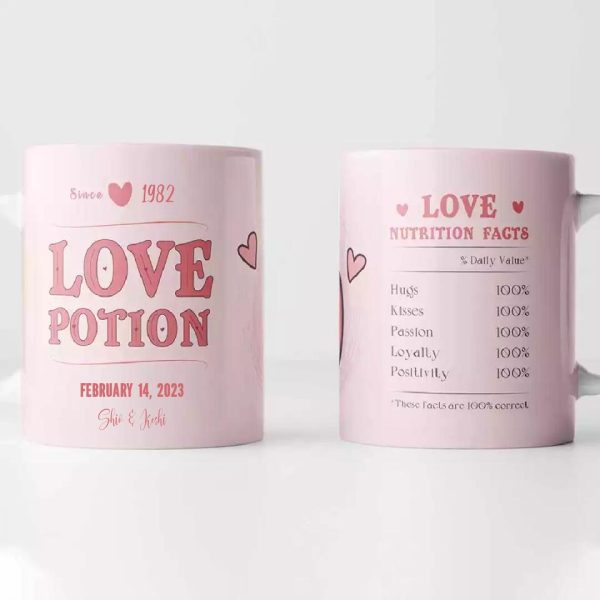 Valentine's Day Mug - Personalized Valentine's Day Gift Mug with Name - Image 3